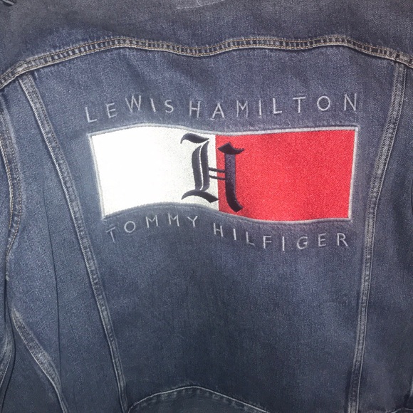 RARE Tommy Hilfiger Lewis Hamilton denim jacket - Picture 2 of 6